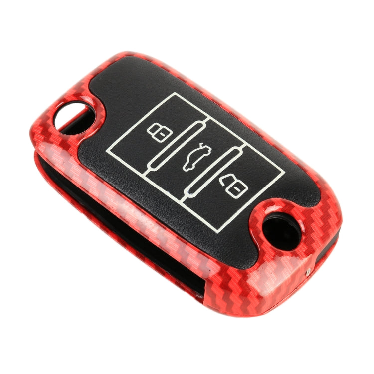 Carbon Fiber Texture Car Key Protective Cover for ROEWE RX5