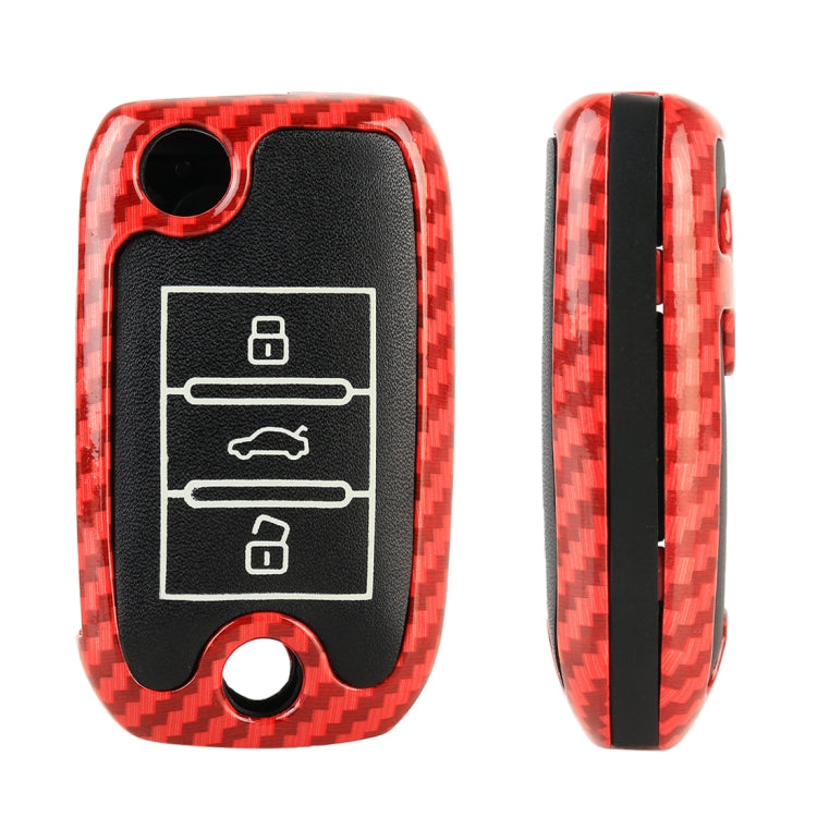 Carbon Fiber Texture Car Key Protective Cover for ROEWE RX5