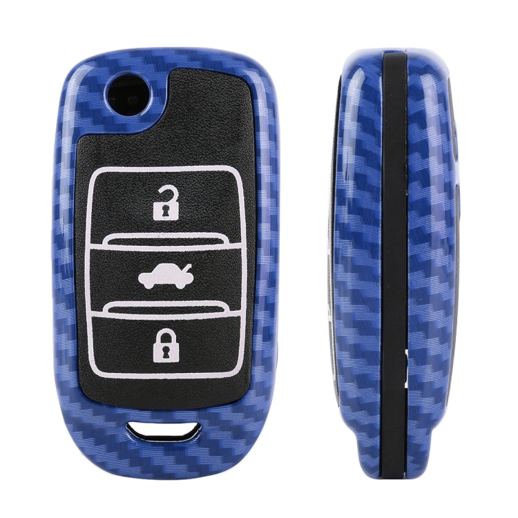 Carbon Fiber Texture Car Key Protective Cover for CHANGAN Folding