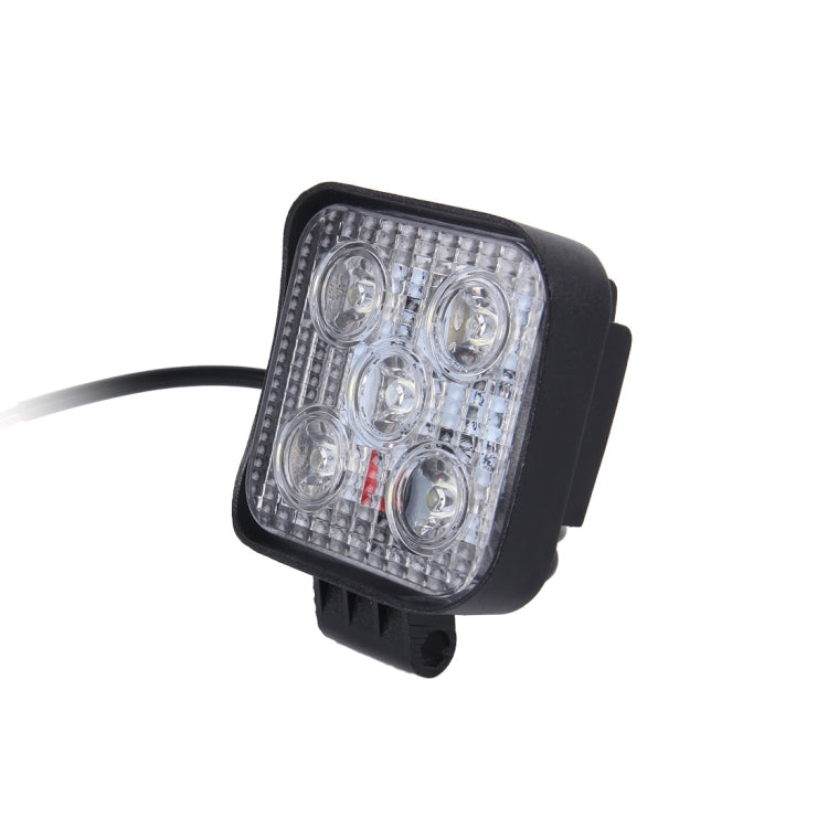 DC 10-30V 15W 1000LM 6000K Waterproof Vehicle Car Boat Marine External Work Lights Emergency Lights 30 Degrees Adjustable Spot Light LED Car Bulbs with 5 Intense Wafer LED Lights(White Light)