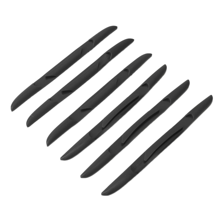 6 PCS Universal Car Door Anti-collision Strip Protection Guards Silicon Trims Stickers