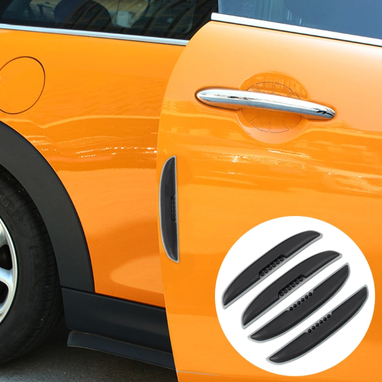 4 PCS Crab Claw Shape Universal Car Door Anti-collision Strip Protection Guards Silicon Trims Stickers