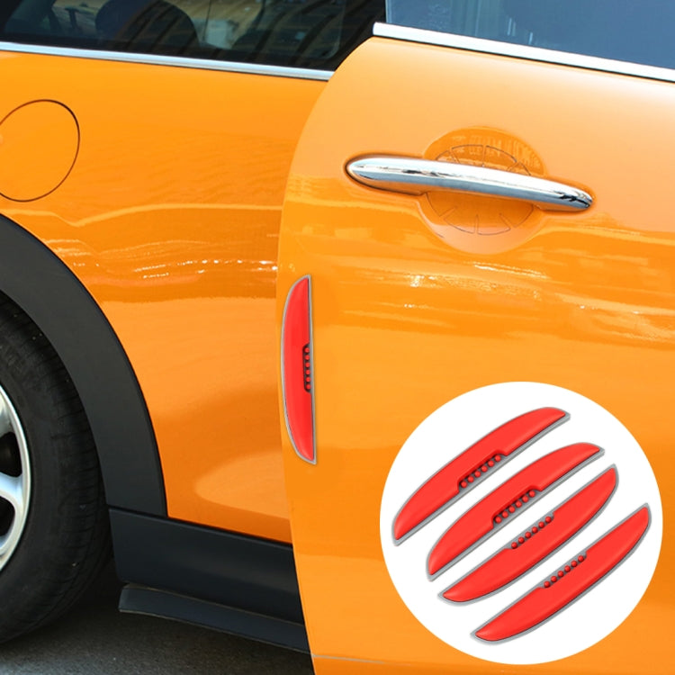 4 PCS Crab Claw Shape Universal Car Door Anti-collision Strip Protection Guards Silicon Trims Stickers