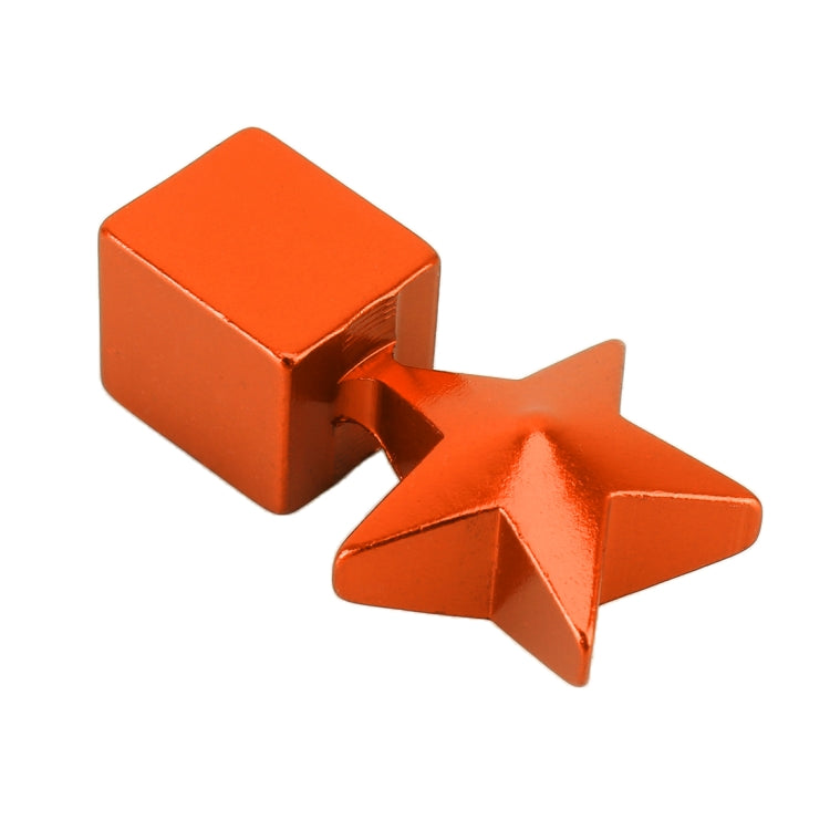 4 PCS Star Shape Gas Cap Mouthpiece Cover Tire Cap Car Tire Valve Caps