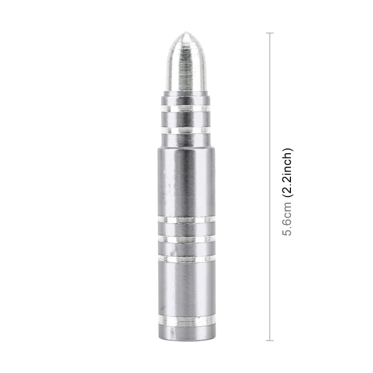 4 PCS Long Bullet Shape Gas Cap Mouthpiece Cover Tire Cap Car Tire Valve Caps