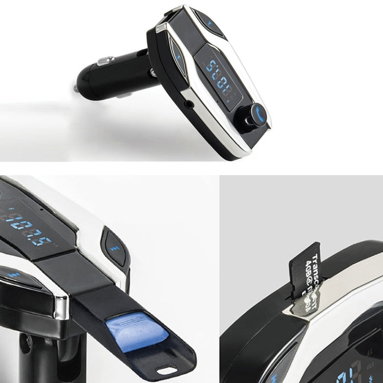 XINK XK-750 Multifunctional Bluetooth Vehicular FM Transmitter and USB Car Charger MP3 Player Support USB SD TF Carte for iPhone 6s & 6s Plus, Galaxy Note 5 & S6 Edge+, and Most Bluetooth Mobile Devices