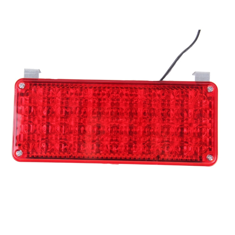 10W 44 LEDs Red Light + Blue Light Flashing Strobe Light Warning Light, DC 12V, Wire Length: 80cm
