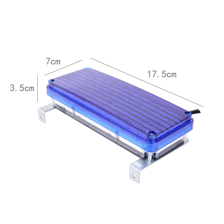 10W 44 LEDs Red Light + Blue Light Flashing Strobe Light Warning Light, DC 12V, Wire Length: 80cm