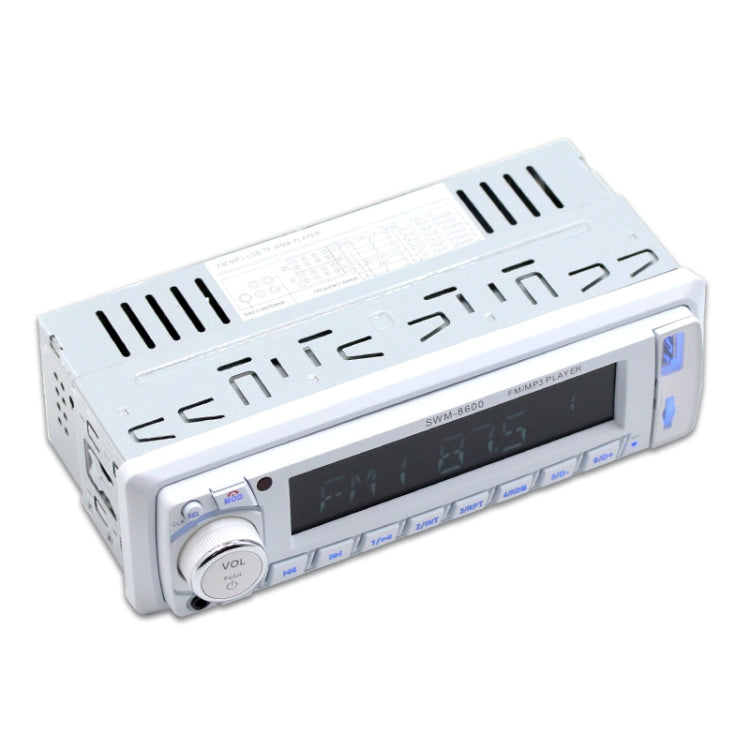 8600 12V Universal Car Radio Receiver MP3 Player, Support FM & Bluetooth with Remote Control