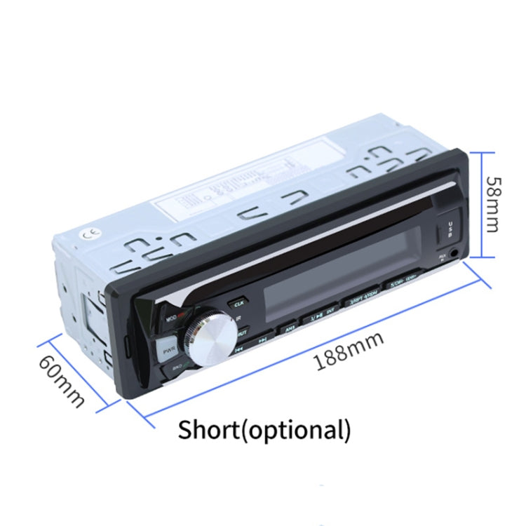 508BT 12V Universal Car Radio Receiver MP3 Player, Support FM & Bluetooth with Remote Control