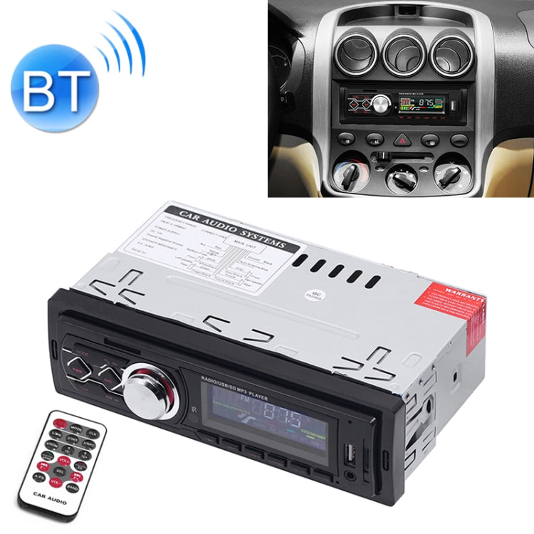 1788 Universal Car Radio Receiver MP3 Player, Support FM & Bluetooth with Remote Control