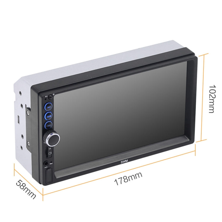 S6 7 inch HD Universal Car Radio Receiver MP5 Player, Support FM & Bluetooth & TF Card & Phone Link with Remote Control