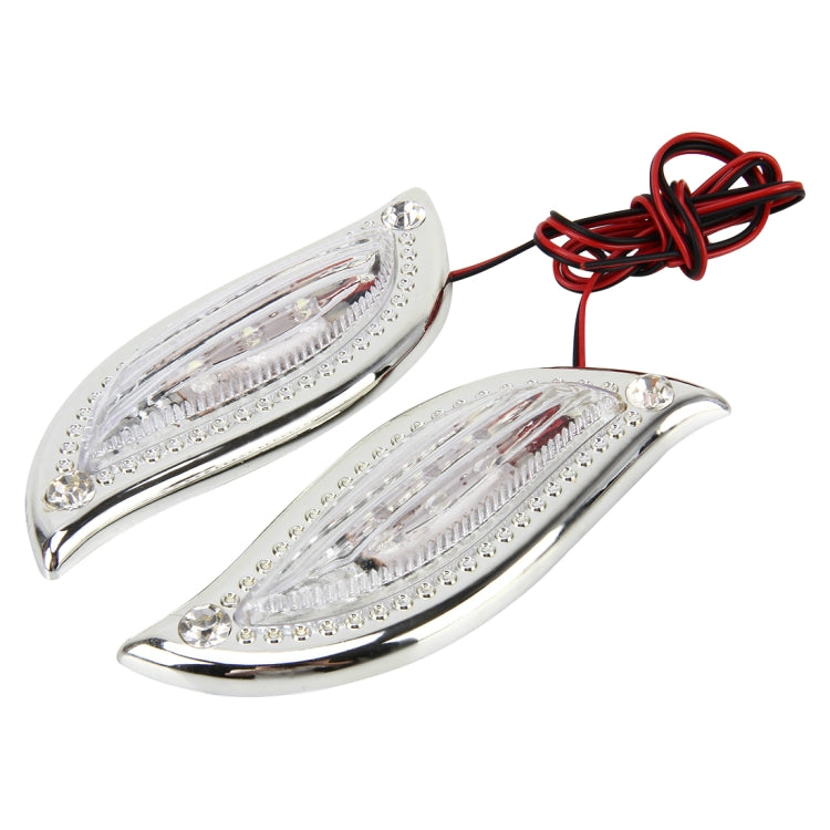 1 Pair Steering Light Side Lamp DC12V Blade Shape Auto Car LED Side Lights Marker Turn Signal Lights