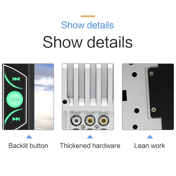 S7 7 inch HD Universal Car Radio Receiver MP5 Player, Support FM & Bluetooth & TF Card & Phone Link with Remote Control