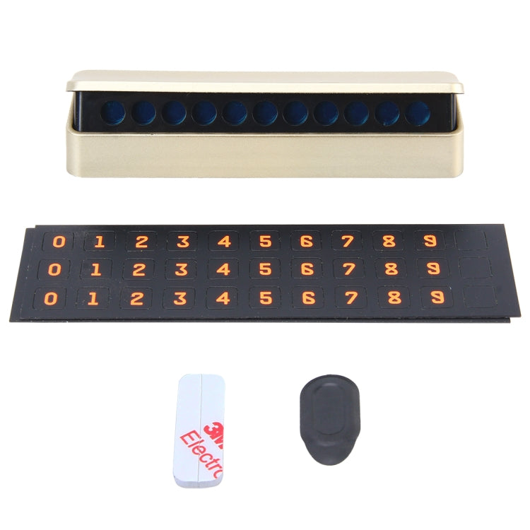 Temporary Parking Card Drawer Plate Styling Phone Number Sticker Display Card