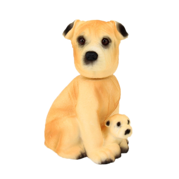 Car Interior Simulation Shaking Head Toy Swinging Puppy Dog Self Adhesive Decor Ornament