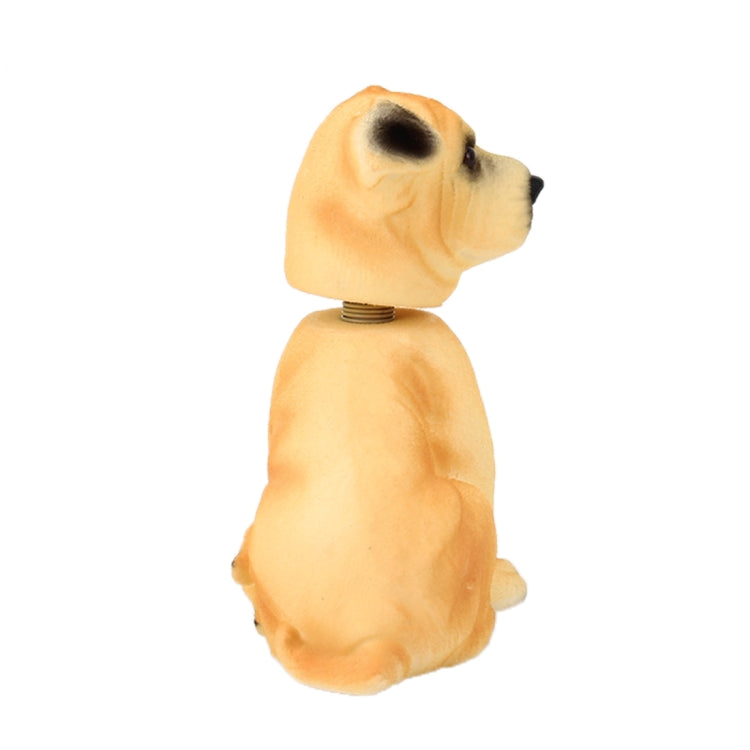 Car Interior Simulation Shaking Head Toy Swinging Puppy Dog Self Adhesive Decor Ornament