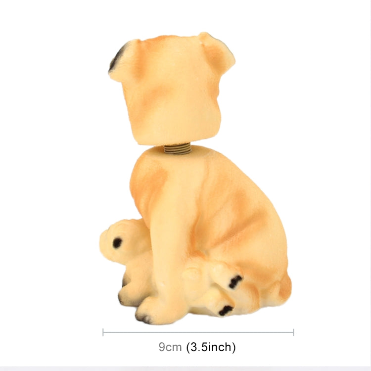 Car Interior Simulation Shaking Head Toy Swinging Puppy Dog Self Adhesive Decor Ornament