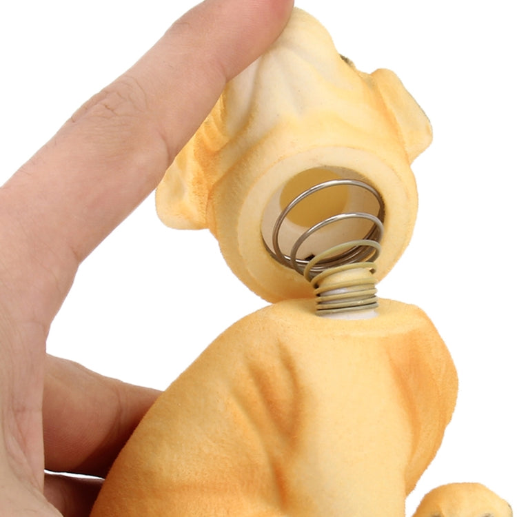 Car Interior Simulation Shaking Head Toy Swinging Puppy Dog Self Adhesive Decor Ornament