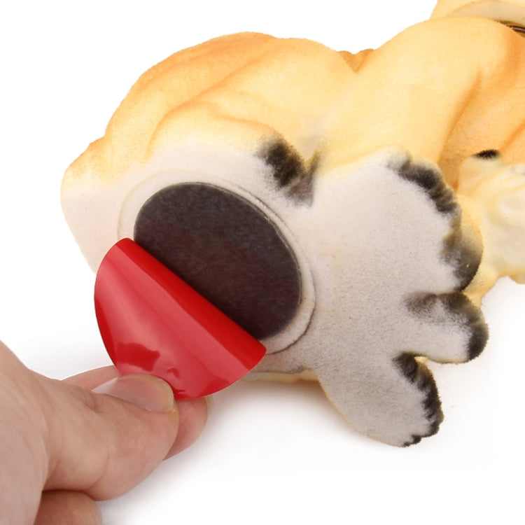Car Interior Simulation Shaking Head Toy Swinging Puppy Dog Self Adhesive Decor Ornament