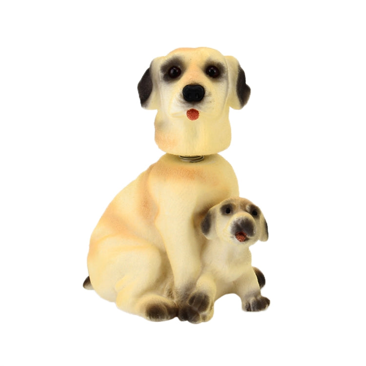 Car Interior Simulation Shaking Head Toy Swinging Puppy Dog Self Adhesive Decor Ornament