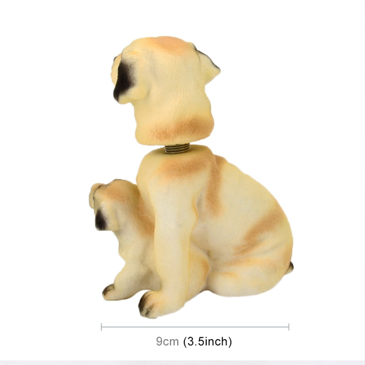 Car Interior Simulation Shaking Head Toy Swinging Puppy Dog Self Adhesive Decor Ornament