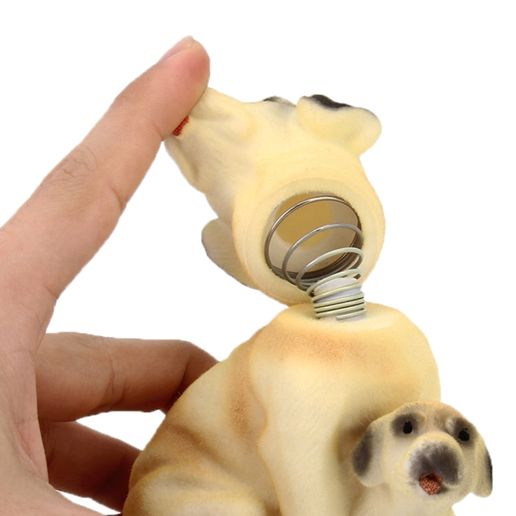 Car Interior Simulation Shaking Head Toy Swinging Puppy Dog Self Adhesive Decor Ornament