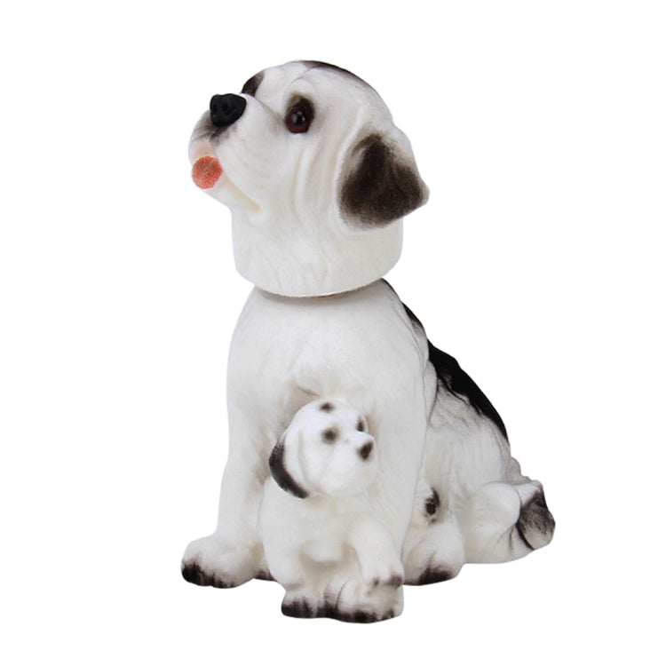 Car Interior Simulation Shaking Head Toy Swinging Puppy Dog Self Adhesive Decor Ornament