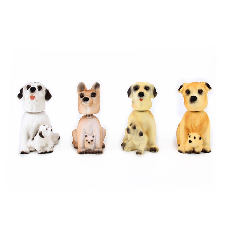 Car Interior Simulation Shaking Head Toy Swinging Puppy Dog Self Adhesive Decor Ornament