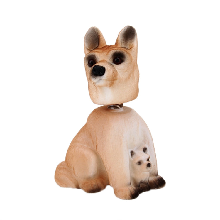 Car Interior Simulation Shaking Head Toy Swinging Puppy Dog Self Adhesive Decor Ornament