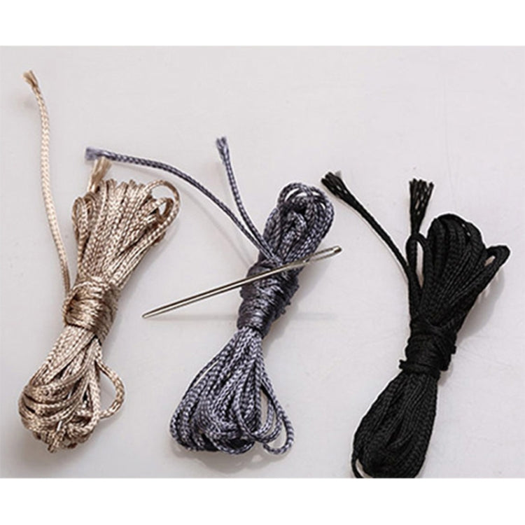 MILI Four Seasons Genuine Leather Hand-stitched Car Adaptation Steering Wheel Cover for 38cm Steering Wheel(Black)