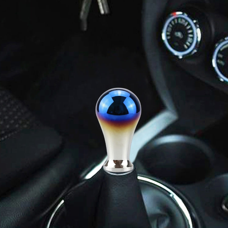 Universal Vehicle Car Blue Screwed Gear Shifter Lever Manual Automatic Shift Knob Adapter