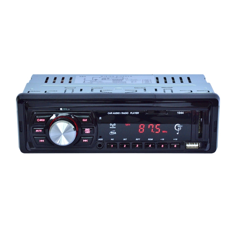 1044 Single Din Car Audio FM Radio Stereo Receiver MP3 Player, Support USB / TF Card