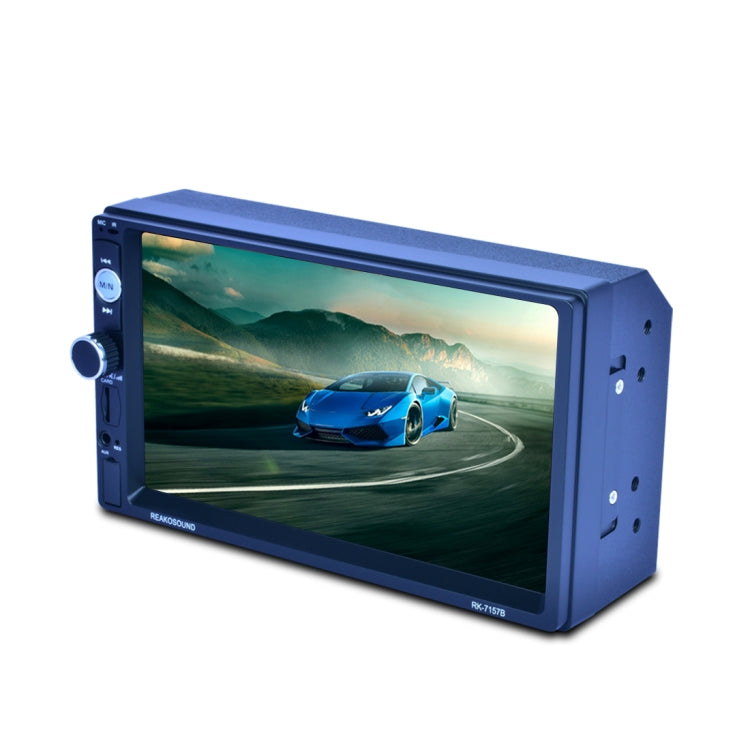 7157B 7 inch 1080P HD Touchscreen Double Din Stereo Car Receiver MP5 Player, Support Rear View & AM FM RDS & Bluetooth & U-disk TF Card