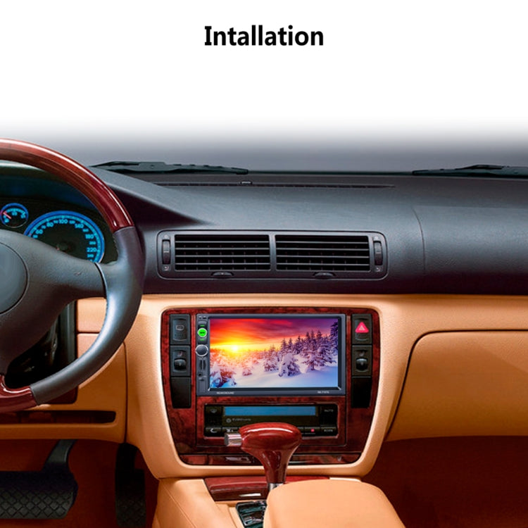 7157G Double Din 7 inch Touchscreen Car Radio Receiver MP5 Player, Support Rear View & AM FM RDS & Bluetooth & U-disk TF Card & GPS