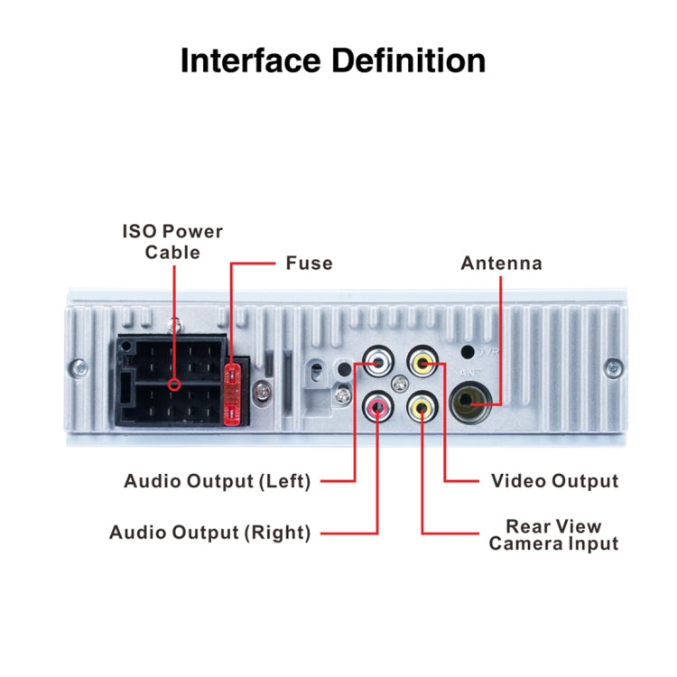 P5120 Single Din 4.1 inch HD Digital Car Stereo Radio MP5 Audio Player, Support FM / Bluetooth / USB / TF / Rear View / Steering Wheel Controls