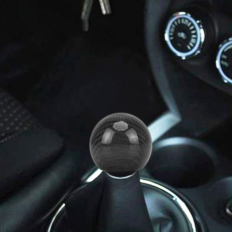Universal Vehicle Car Shifter Cover Manual Automatic Carbon Fiber Ball Gear Shift Knob