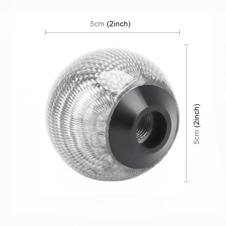 Universal Vehicle Car Shifter Cover Manual Automatic Carbon Fiber Ball Gear Shift Knob