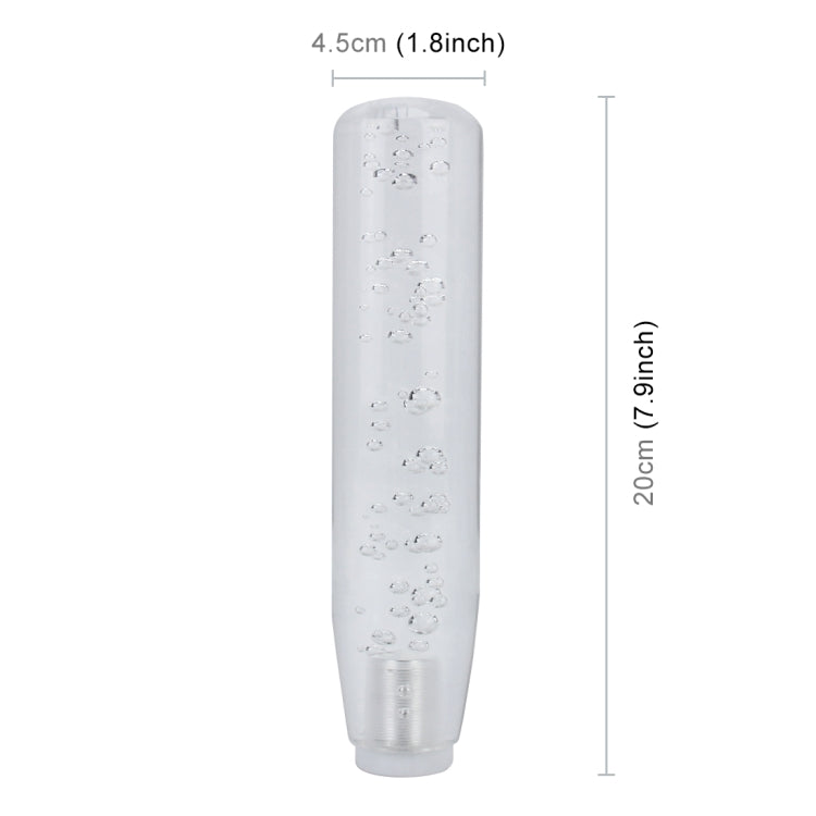 Universal Car Truck Transparent Bubble Colors LED Light Shift Knob Gear Lever Shifter, Length: 20cm