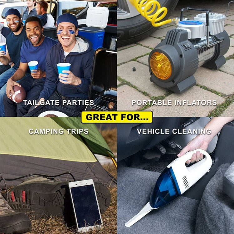 Universal Car Styling Car Auto Alligator Clip 12V DC Cigarette Lighter Socket Adapter 200W with Fuse Box Terminal