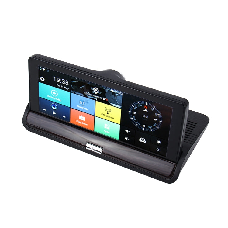 7 inch Car DVR Rearview Mirror Dual Camera WiFi GPS Driving Video Recorder Bluetooth Hands-free Car Dash Cam, 3G Version