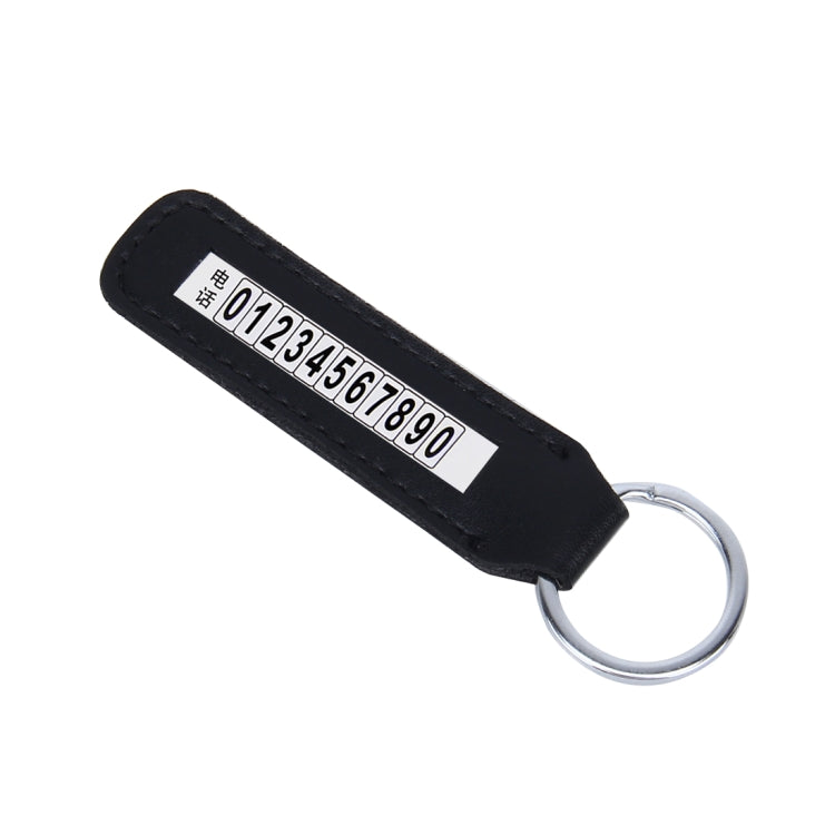 Anti-lost Phone Number Plate Car Keychain Pendant Auto Vehicle Phone Number Card