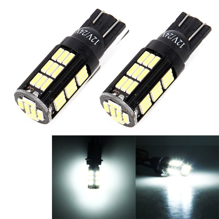 2 PCS T10/W5W/194/501 Decode 2.5W 180LM 6000K Car Clearance Lamp Marker Light with 4014 42-SMD LED, DC 12V-24V