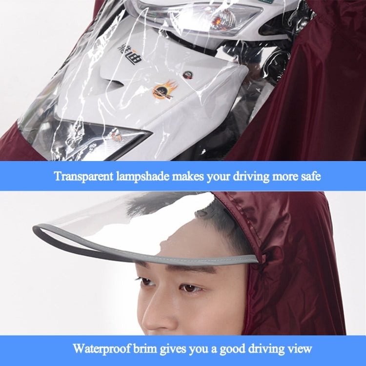 Universal Super Water-Resistant Dual Hooded Motorcycle Rain Poncho Coat Raincoat