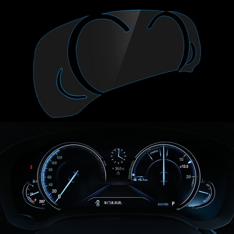 Car Auto Meter Tachometer Protection Clear TPU Film Sticker for 2018 BMW New 5 Series/2017 7 Series/X4