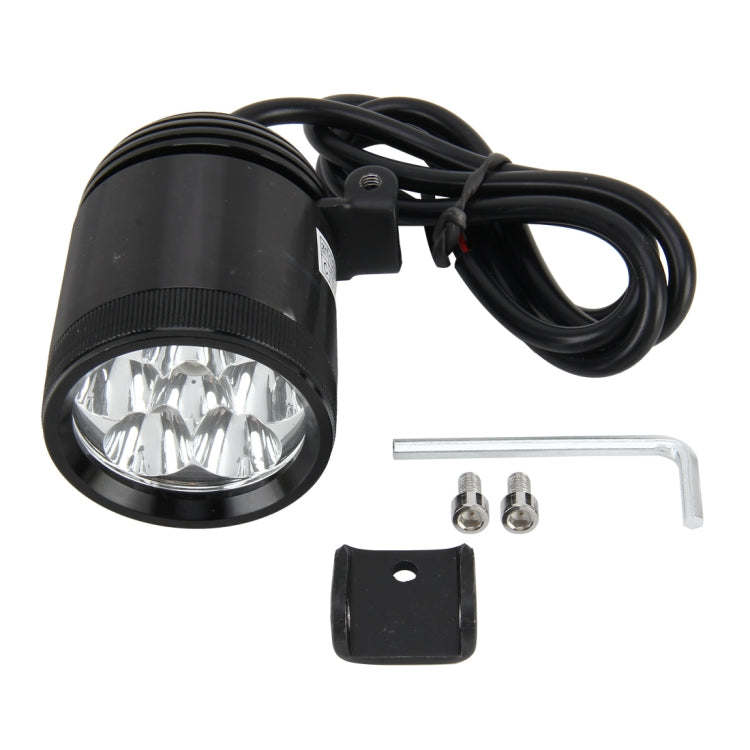 25W 6000K 3000LM 6 CREE Motorcycle Headlight Lamp LED Motorcycle Projector Lamp, DC 10-48V(White Light)