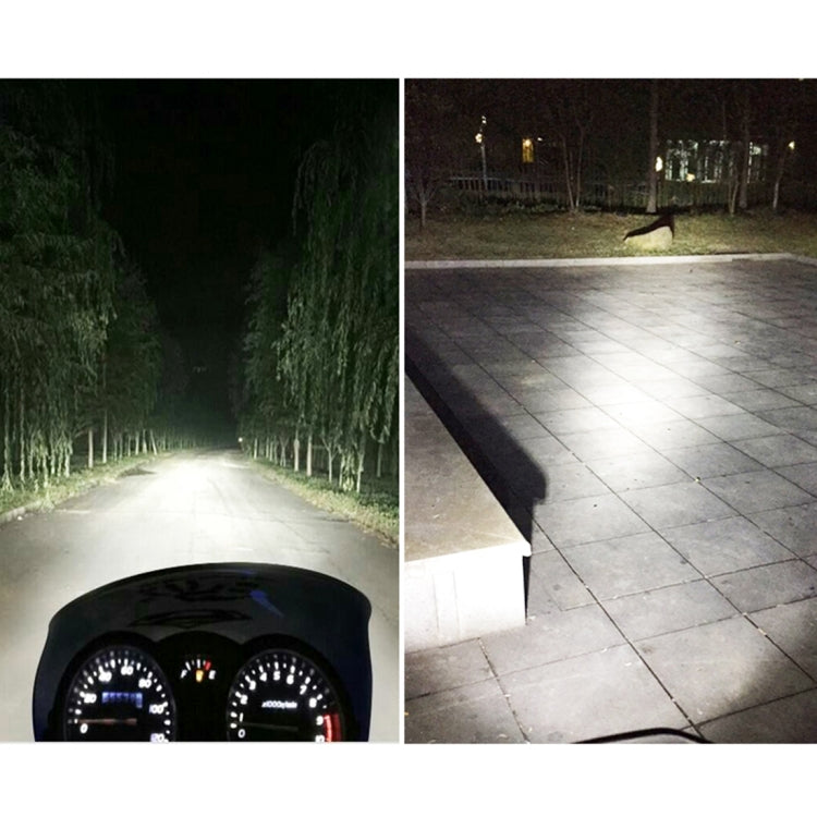 25W 6000K 3000LM 6 CREE Motorcycle Headlight Lamp LED Motorcycle Projector Lamp, DC 10-48V(White Light)