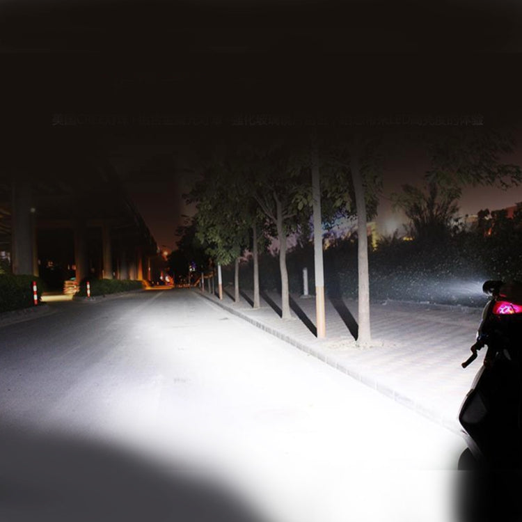 25W 6000K 3000LM 6 CREE Motorcycle Headlight Lamp LED Motorcycle Projector Lamp, DC 10-48V(White Light)