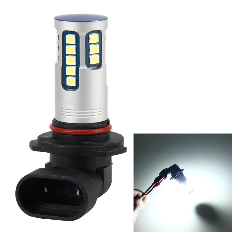 9006 5W 600 LM 6000K Car Fog Light with 24 LEDs SMD-2835 Lamps, DC 12V(White Light)