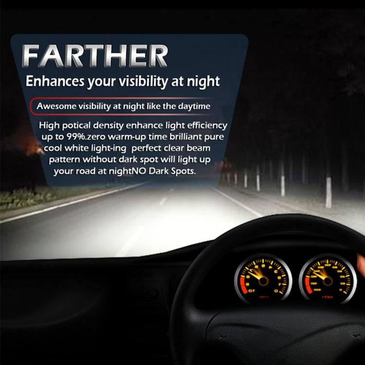 2 PCS R7 9005/HB3 40W 4000 LM 6000K IP65 Waterproof Car LED Headlight Kit with 4 COB Lamps , DC 9-36V(White Light)